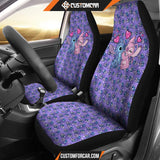 Stitch And Angel Car Seat Covers Cartoon Car Accessories