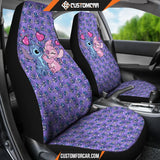 Stitch And Angel Car Seat Covers Cartoon Car Accessories
