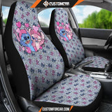 Stitch And Angel Car Seat Covers Cartoon Car Accessories