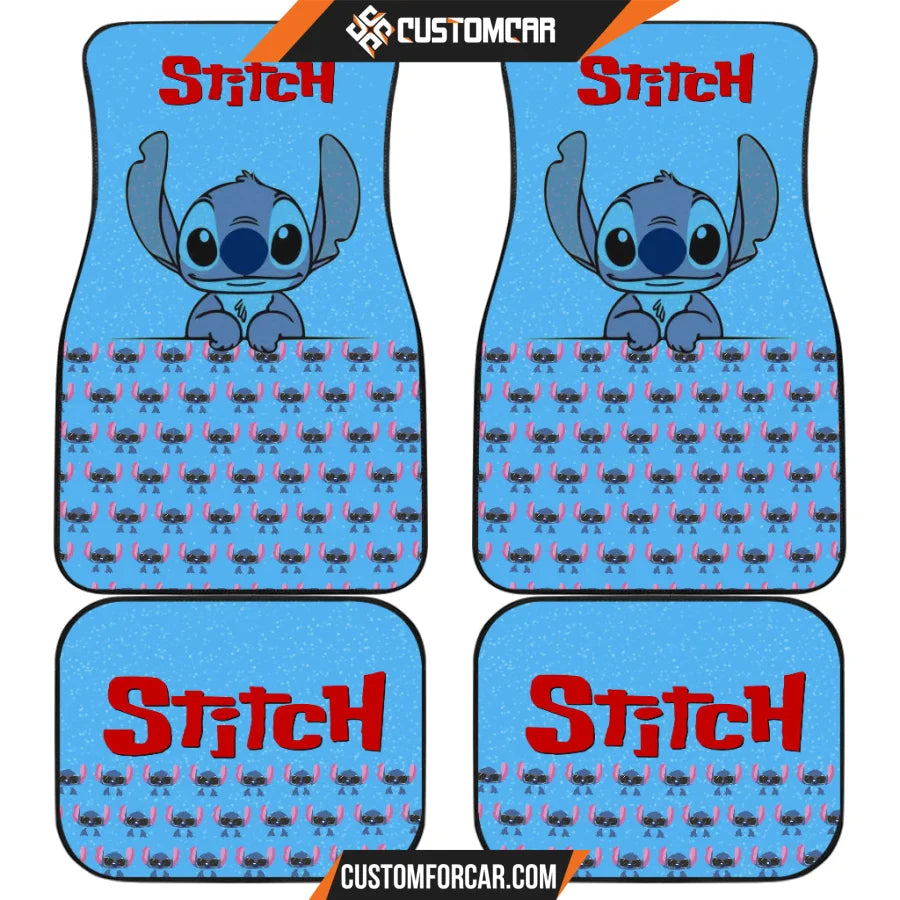 Stitch Car Floor Mats Cartoon Car Accessories Custom For