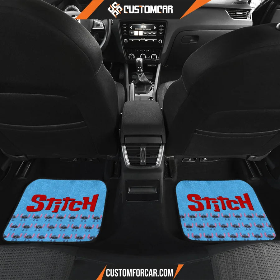 Stitch Car Floor Mats Cartoon Car Accessories Custom For