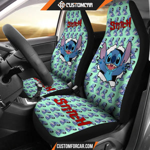 Stitch Car Seat Covers Cartoon Car Accessories Custom For