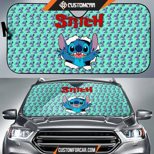 Stitch Car Sun Shade Cartoon Car Accessories Custom For Fans