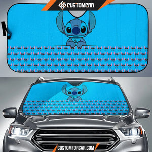 Stitch Car Sun Shade Cartoon Car Accessories Custom For Fans