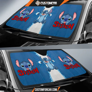 Stitch Car Sun Shade Cartoon Car Accessories Custom For Fans