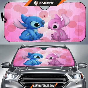 Stitch Valentine Auto Sun Shades