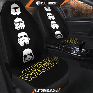 Stormstrooper Head Star Wars Car Seat Covers - Car Seat 