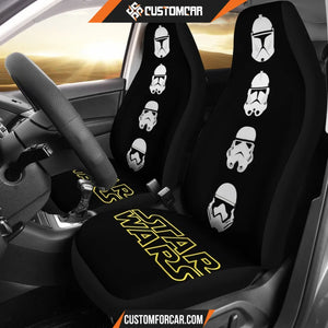 Stormstrooper Head Star Wars Car Seat Covers - Car Seat 
