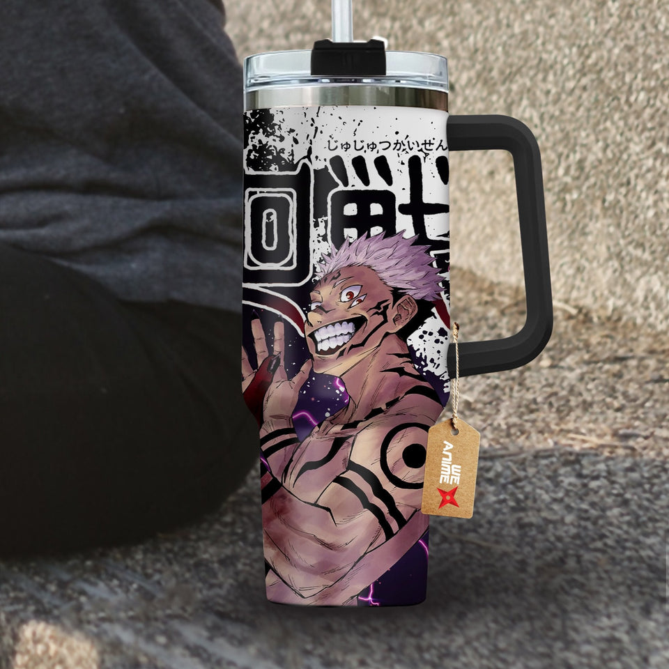 Sukuna Ryomen Jujutsu Kaisen Anime Personalized 40oz Tumbler With Handle and Straw