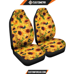 Sunflower Butterfly Car Seat covers Car Accessoriess 