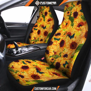 Sunflower Butterfly Car Seat covers Car Accessoriess 