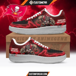 Tampa Bay Buccaneers Air Sneakers Mascot Thunder Style
