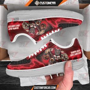 Tampa Bay Buccaneers Air Sneakers Mascot Thunder Style