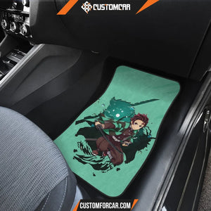 Tanjiro & Inosuke Car Floor Mats Demon Slayer Anime Car Mats