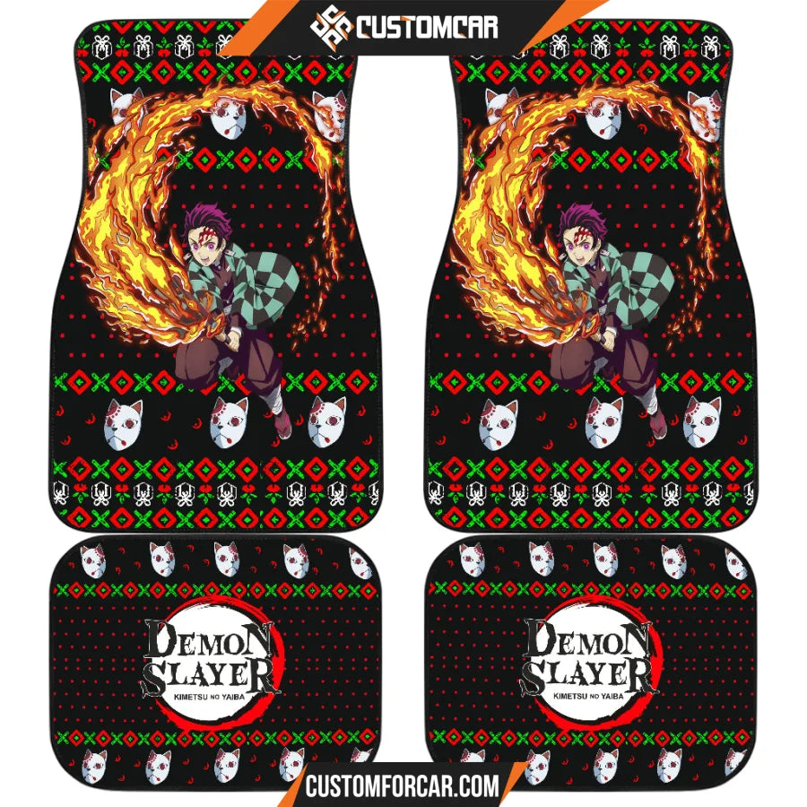 Tanjiro Kamado Demon Slayer Car Floor Mats Anime Car