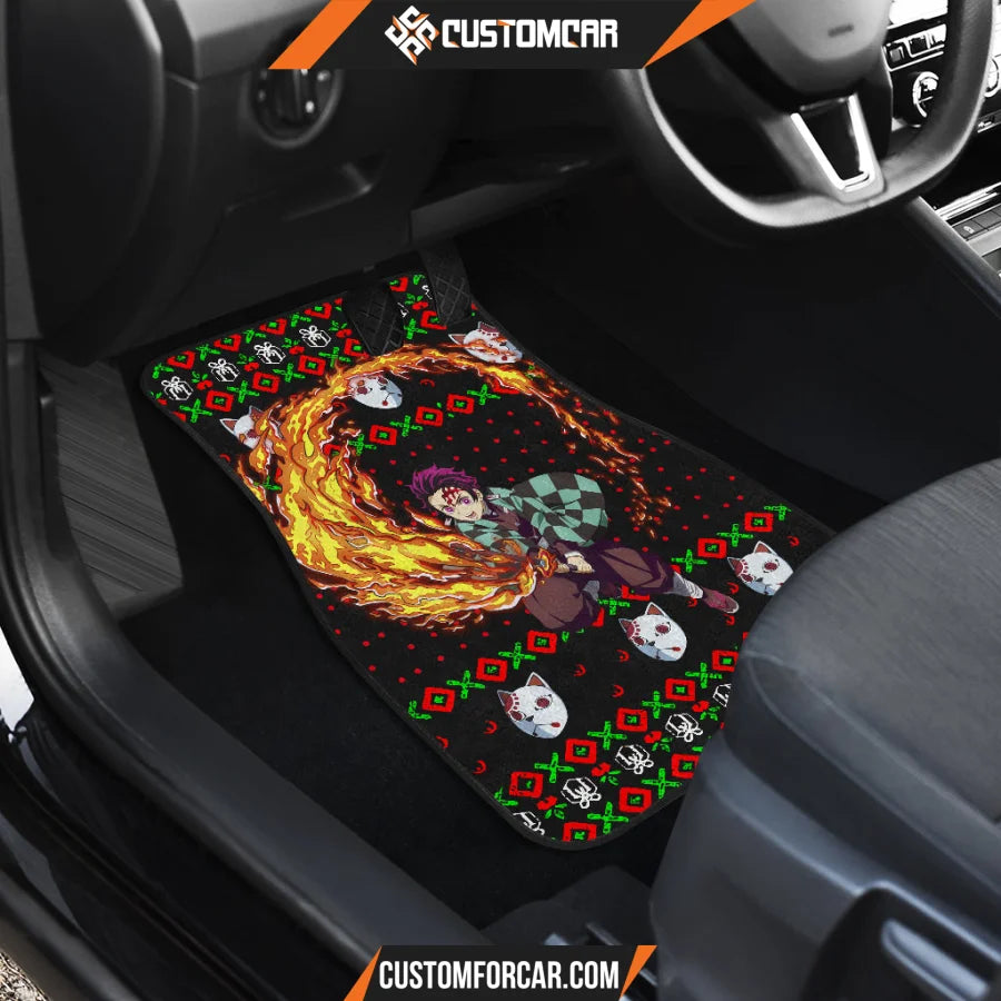 Tanjiro Kamado Demon Slayer Car Floor Mats Anime Car