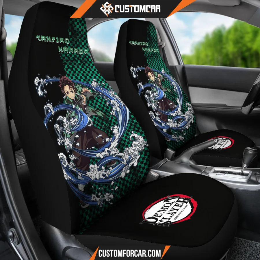 Tanjiro Kamado Demon Slayer Car Seat Covers Anime Car