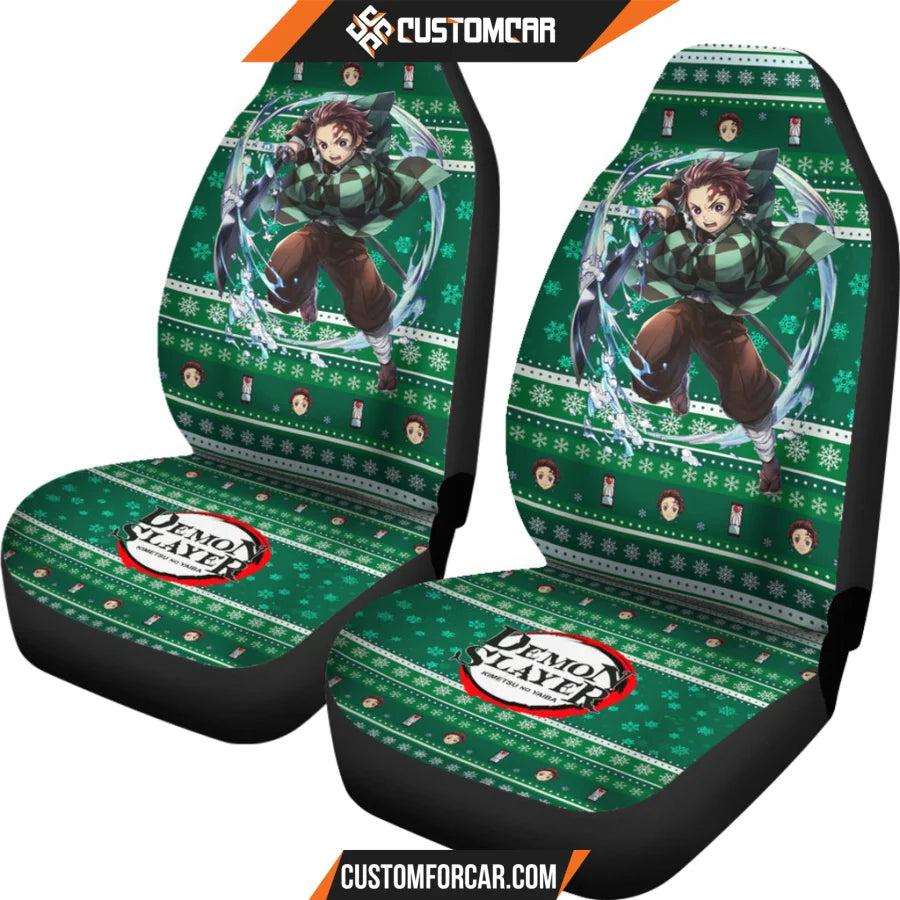 Tanjiro Kamado Demon Slayer Car Seat Covers Anime Car