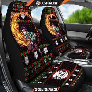 Tanjiro Kamado Demon Slayer Car Seat Covers Anime Car