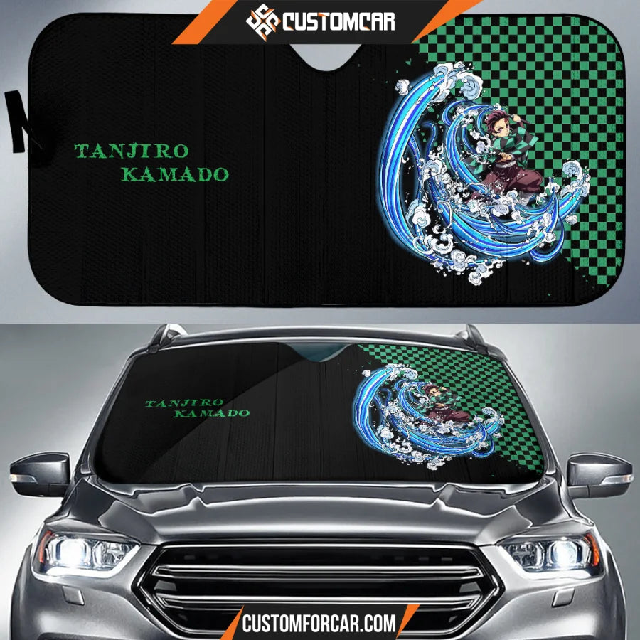 Tanjiro Kamado Demon Slayer Car Sun Shade Anime Car