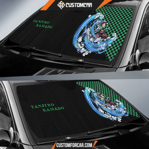 Tanjiro Kamado Demon Slayer Car Sun Shade Anime Car