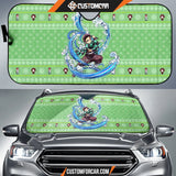 Tanjiro Kamado Demon Slayer Car Sun Shade Anime Car