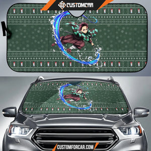 Tanjiro Kamado Demon Slayer Car Sun Shade Anime Car