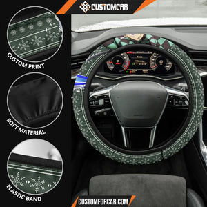 Tanjiro Kamado Demon Slayer Steering Wheel Cover Anime Car