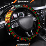 Tanjiro Kamado Demon Slayer Steering Wheel Cover Anime Car