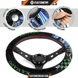 Tanjiro Kamado Demon Slayer Steering Wheel Cover Anime Car