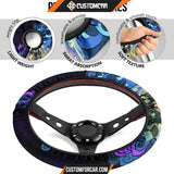 Tanjiro Kamado Demon Slayer Steering Wheel Cover Anime Car