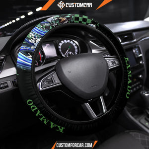 Tanjiro Kamado Demon Slayer Steering Wheel Cover Anime Car