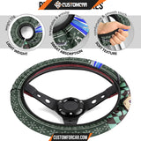 Tanjiro Kamado Demon Slayer Steering Wheel Cover Anime Car