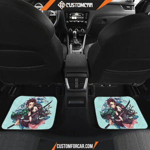 Tanjiro & Nezuko Car Floor Mats Demon Slayer Anime Car Mats 