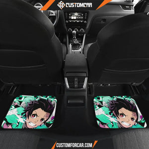 Tanjiro Pattern Car Floor Mats Demon Slayer Anime Chapters 