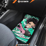 Tanjiro Pattern Car Floor Mats Demon Slayer Anime Chapters 