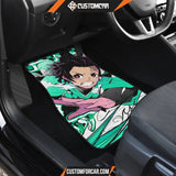 Tanjiro Pattern Car Floor Mats Demon Slayer Anime Chapters 