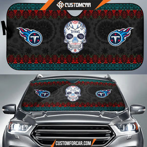 Tennessee Titans American Football Club Skull Car Sun Shade