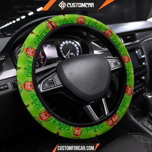 The Grinch Cartoon Steering Wheel Cover | Grinch Face