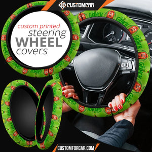 The Grinch Cartoon Steering Wheel Cover | Grinch Face