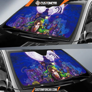 The Legend Of Zelda Moon Car Sun Shades - Auto Sun Shade - 