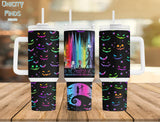 The Nightmare Before Christmas Cartoon Personalized 40oz Tumbler With Handle and Straw