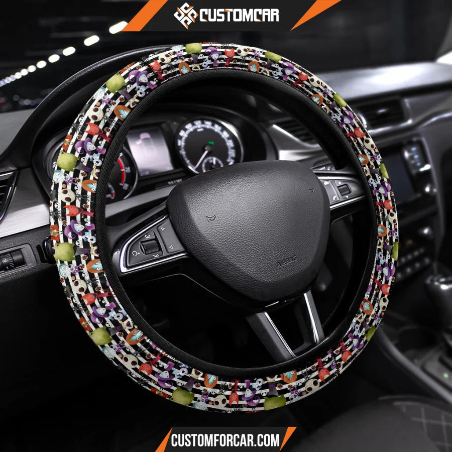 The Nightmare Before Christmas Cartoon Steering Wheel Cover