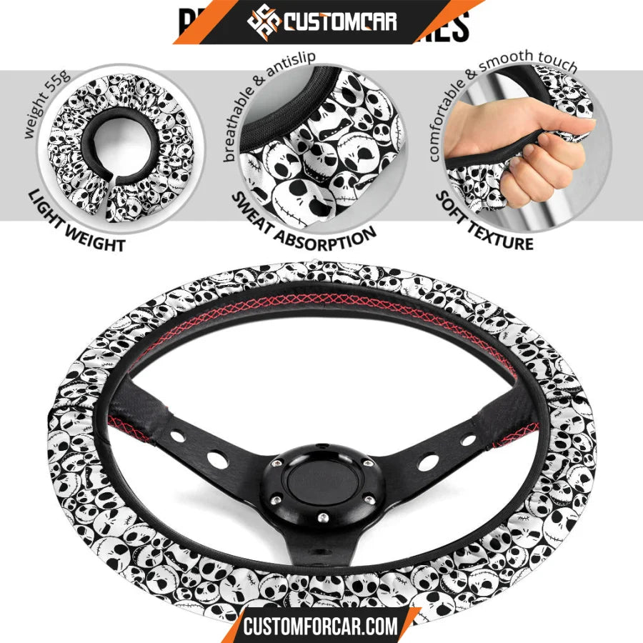 The Nightmare Before Christmas Cartoon Steering Wheel Cover