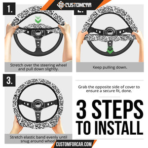 The Nightmare Before Christmas Cartoon Steering Wheel Cover