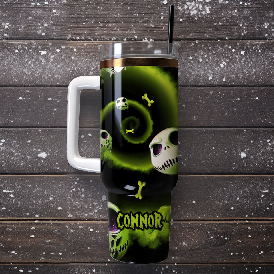 The Nightmare Before Christmas Movie Personalized 40oz Tumbler With Handle and Straw