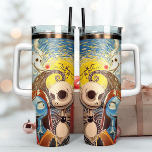 The Nightmare Before Christmas Movie Personalized 40oz Tumbler With Handle and Straw