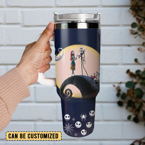 The Nightmare Before Christmas Movie Personalized 40oz Tumbler With Handle and Straw