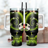 The Nightmare Before Christmas Movie Personalized 40oz Tumbler With Handle and Straw