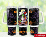 The Nightmare Before Christmas Movies Personalized 40oz Tumbler With Handle and Straw